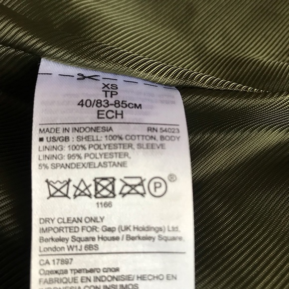 Banana Republic military style coat. XS - Picture 11 of 13